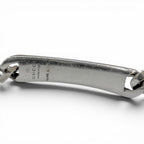 Gucci Diamante Web Stripe Chain Bracelet Silver 18 — view 5