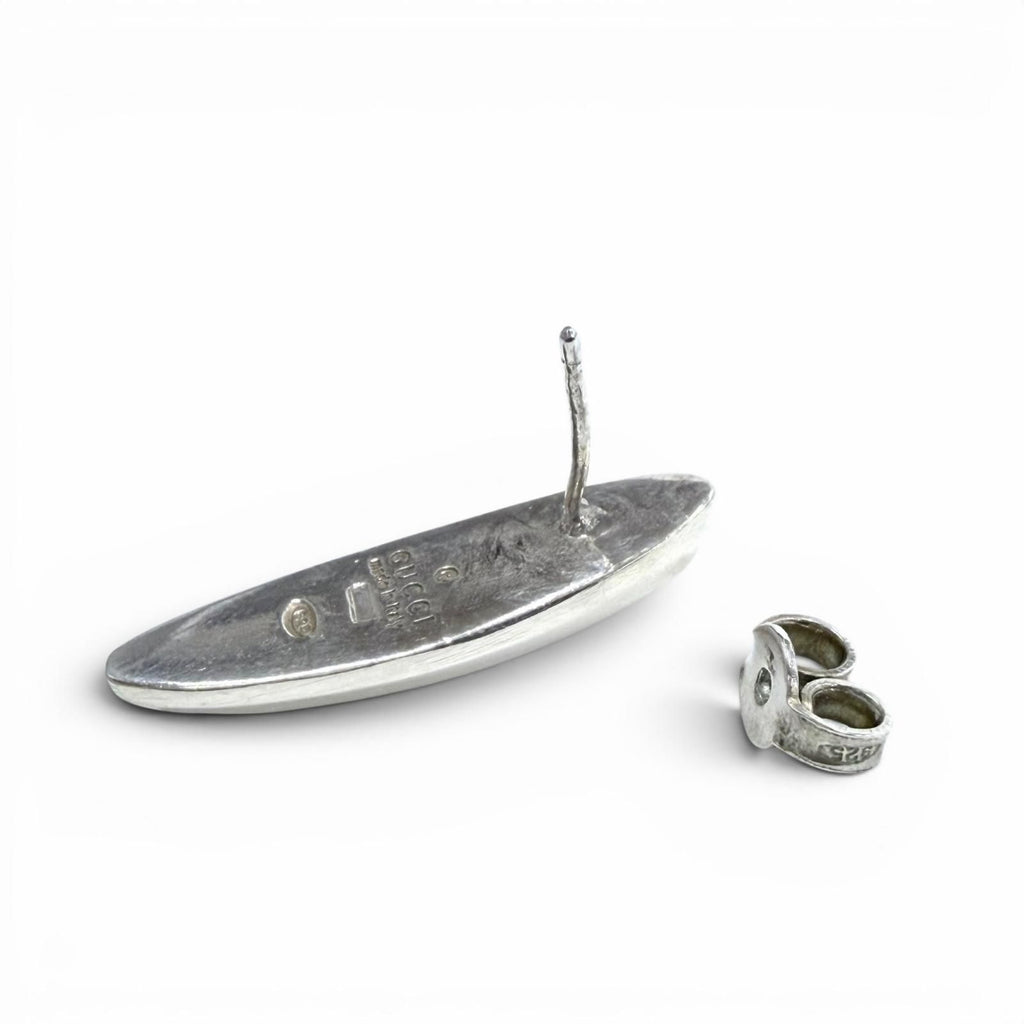Gucci Oval Earrings Silver — view 4