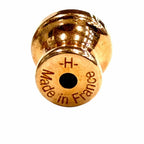 Hermes Mini Pop Brown Glace Rose Gold Earrings — view 7