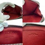 Loewe Card Holder Case L-shaped Zipper Anagram Leather Coin Brown — view 7