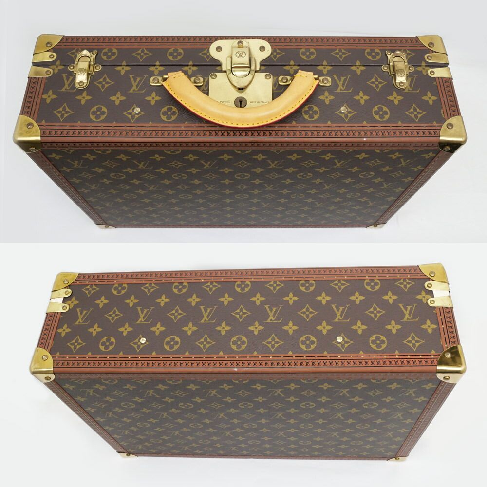 Louis Vuitton Monogram Bisten 55 Brown Trunk Travel Bag — view 3