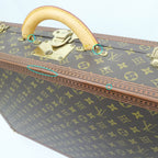 Louis Vuitton Monogram Bisten 55 Brown Trunk Travel Bag — view 8