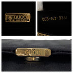Gucci Vintage Black Gold Satin 005 142 Clutch — view 5