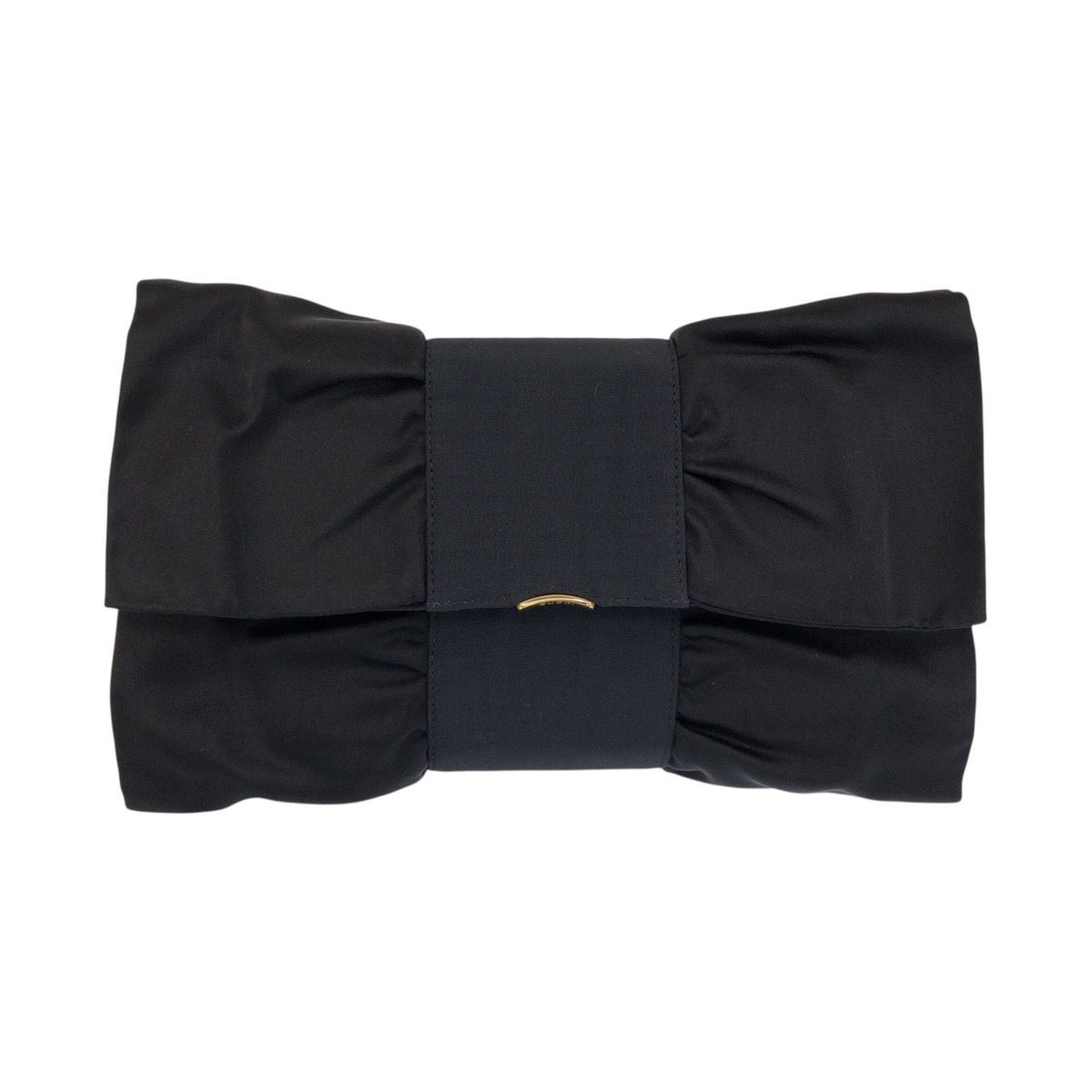 Gucci Vintage Black Gold Satin 005 142 Clutch