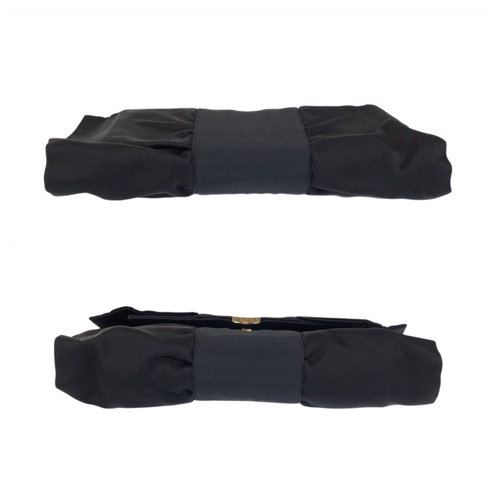 Gucci Vintage Black Gold Satin 005 142 Clutch — view 9