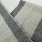 Louis Vuitton Scarf Echarpe Calf Gray Wool 75% Angora 25% Fringe — view 4