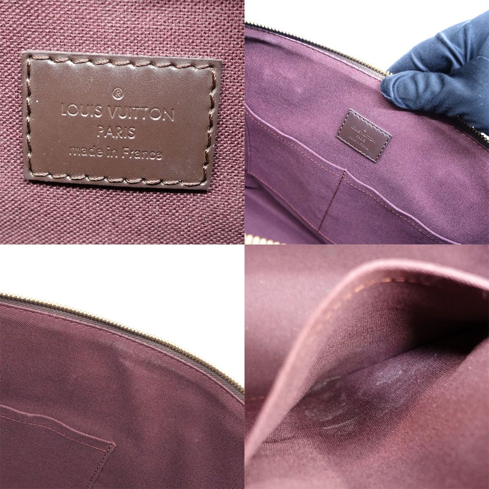 Louis Vuitton Jena MM Damier Brown Gold Shoulder Bag — view 7