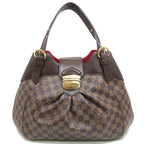 Louis Vuitton Sistine GM Damier Brown Gold Shoulder Bag