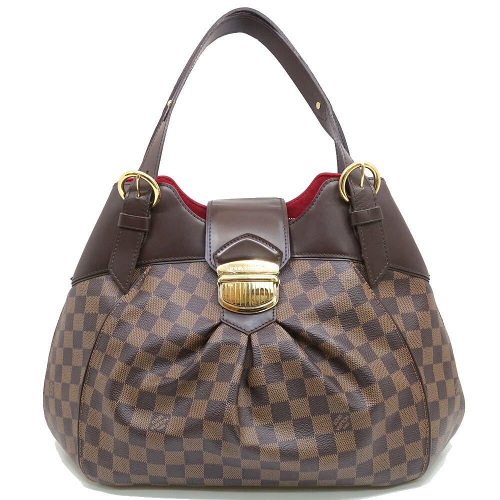 Louis Vuitton Sistine GM Damier Brown Gold Shoulder Bag