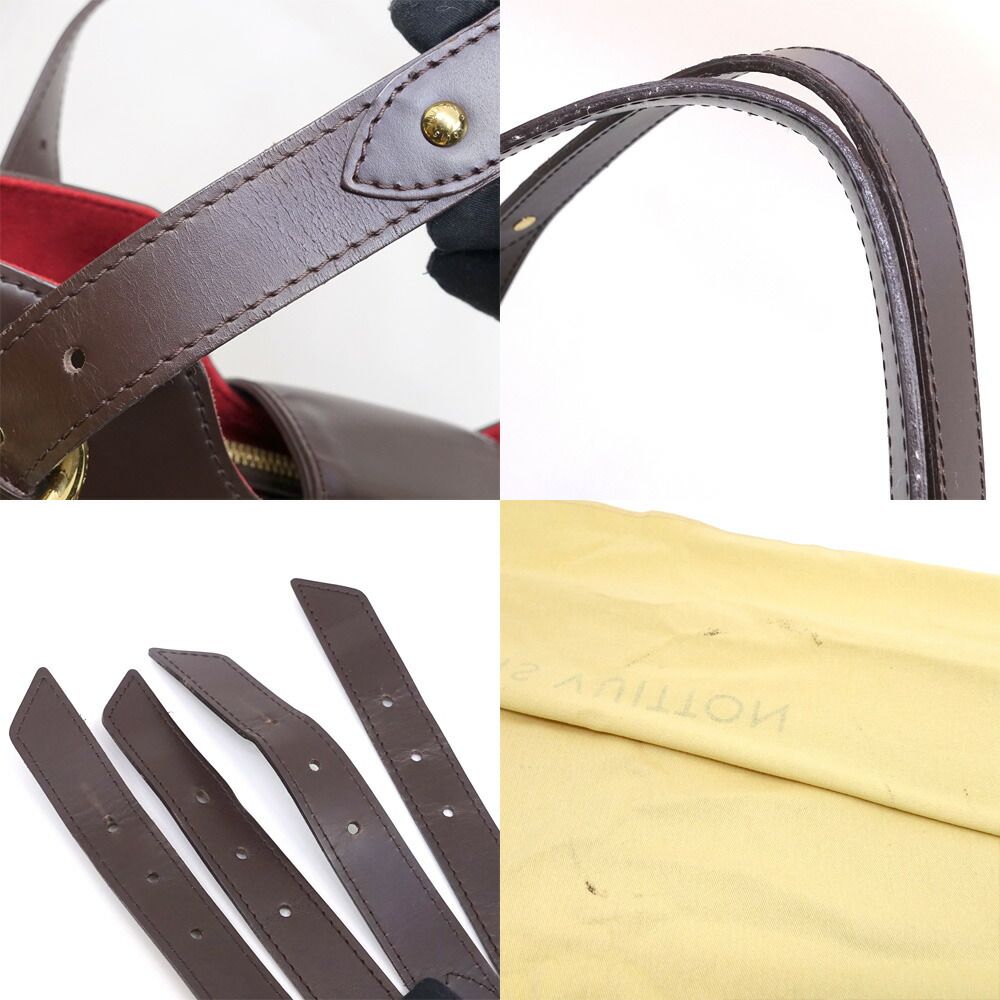 Louis Vuitton Sistine GM Damier Brown Gold Shoulder Bag — view 9