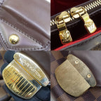 Louis Vuitton Sistine GM Damier Brown Gold Shoulder Bag — view 7