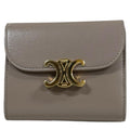 Celine Small Flap Wallet Triomphe Trifold Leather