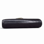 Prada Bifold Wallet Triangle Plate Leather Black — view 3