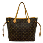 Louis Vuitton Neverfull PM Monogram Logo Pattern Leather Tote Brown — view 3