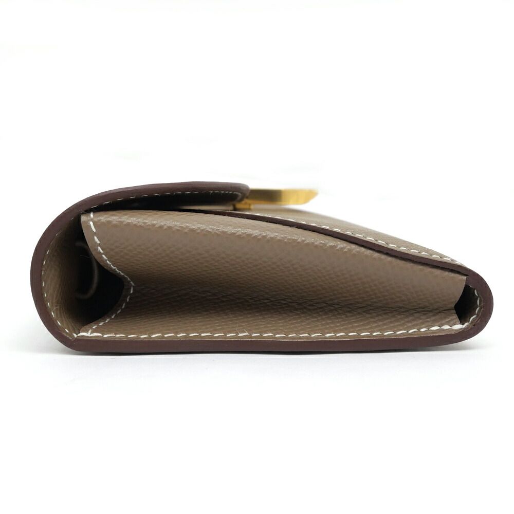 Hermes Chaine D'ancre to Go Epsom Etoupe Gold Wallet — view 6