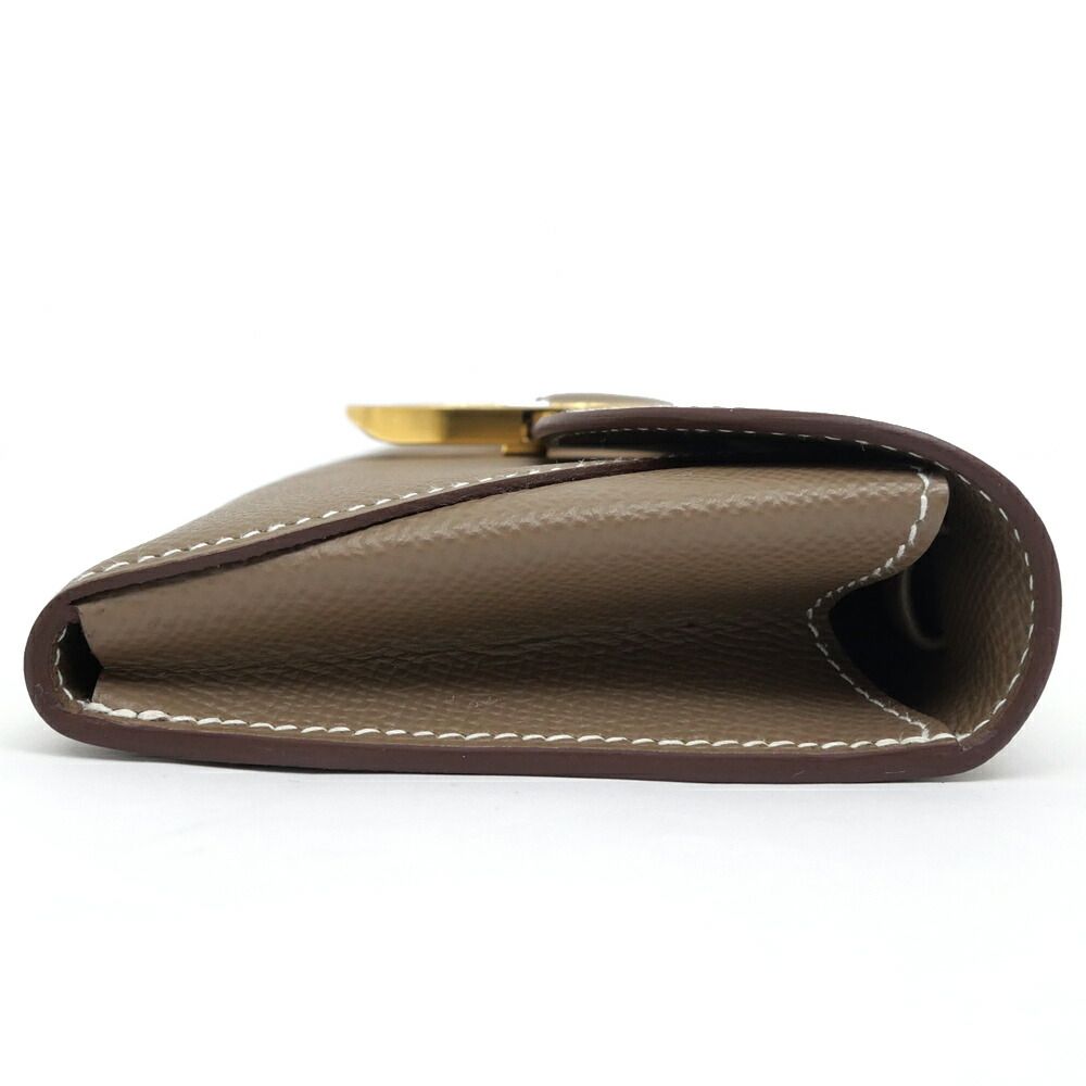 Hermes Chaine D'ancre to Go Epsom Etoupe Gold Wallet — view 7