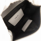 Dior Saddle CD Diamond Leather Gray Card Case — view 5