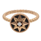 Dior Rose Des Vents 18k Pink Gold Diamond Oniki Sling No 8.5 49 Ring