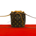 Louis Vuitton Nano Noe Monogram Logo Pattern Leather Mini Shoulder Bag Pochette