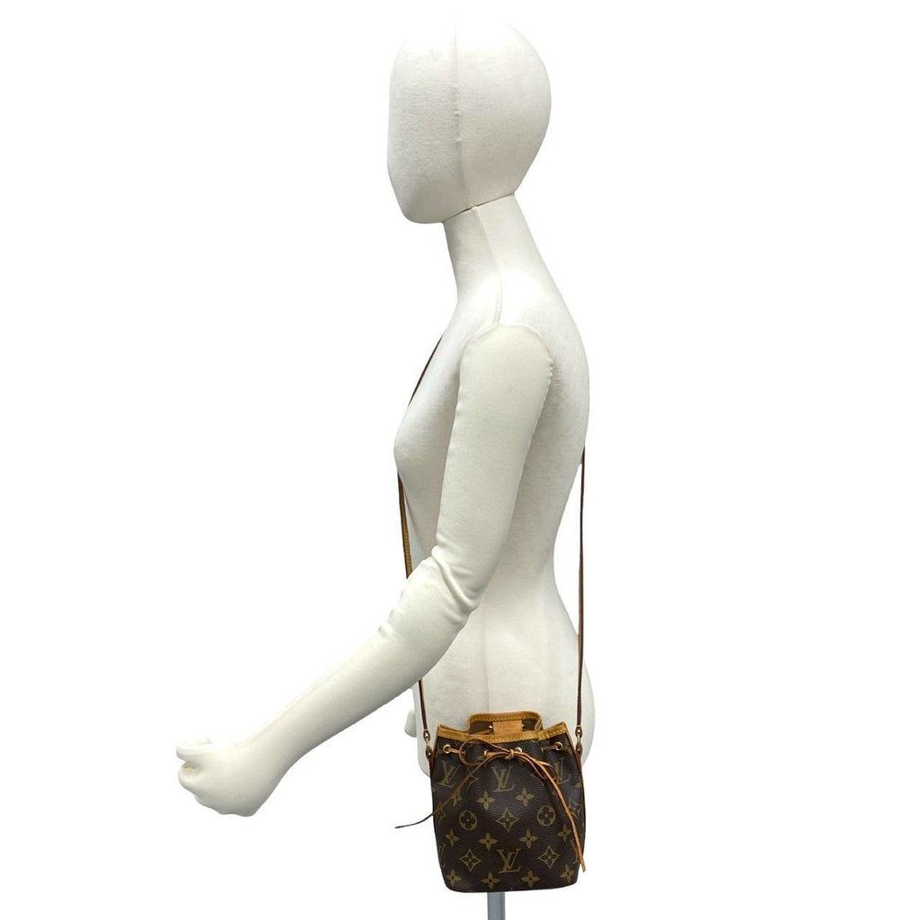 Louis Vuitton Nano Noe Monogram Logo Pattern Leather Mini Shoulder Bag Pochette — view 2