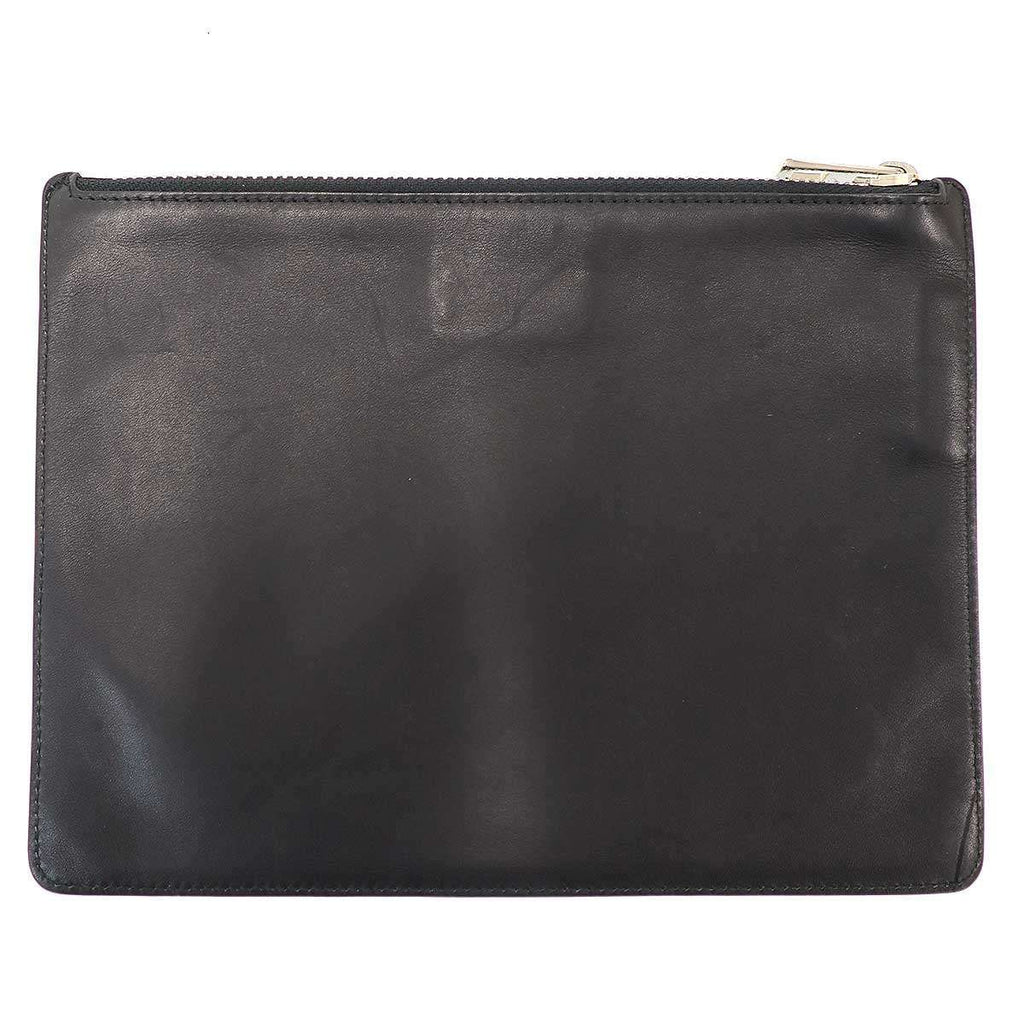 Loewe Anagram Leather Pouch Black — view 2
