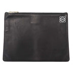 Loewe Anagram Leather Pouch Black