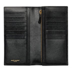 Saint Laurent YSL Logo Bifold Wallet Black Leather — view 6