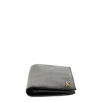 Saint Laurent YSL Logo Bifold Wallet Black Leather — view 3
