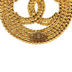 Chanel CC Logo Vintage Brooch Gold Plated — view 3