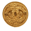 Chanel CC Logo Round Brooch Gold Plated