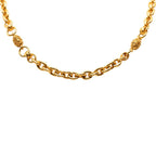 Chanel CC Logo Long Necklace Gold Plated