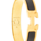 Hermes Click PM Bracelet Gold Black Plated Enamel — view 4
