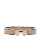 Hermes Click PM Bracelet Silver Gray Metal Enamel