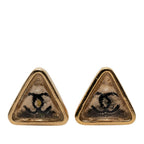 Chanel CC Logo Triangle Earrings 00c Plated