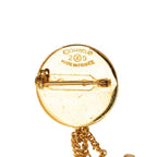 Chanel Vintage CC Logo Quilted Bag Motif Brooch Gold Plated — view 3