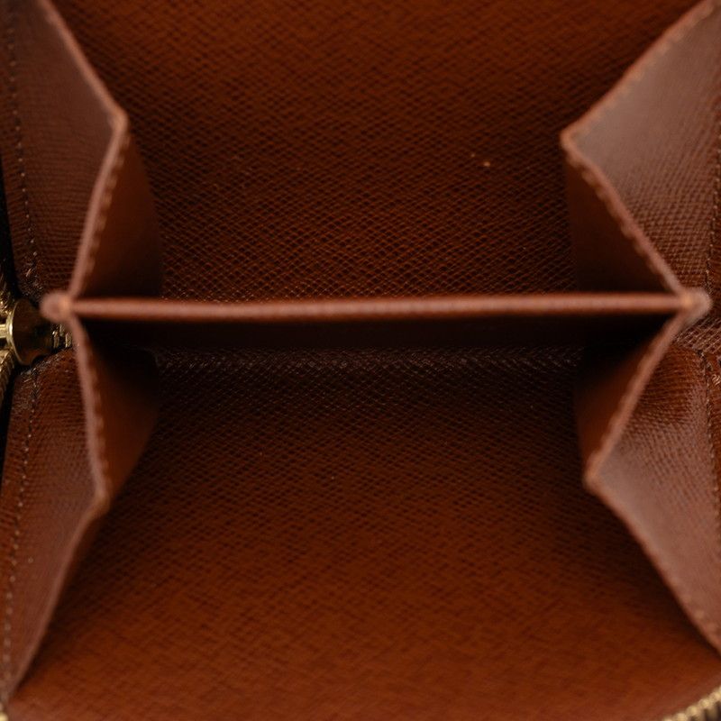 Louis Vuitton Monogram Compact Zip Bifold Wallet Brown Leather — view 5