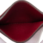 Gucci GG Emblem Card Case Wine Red Bordeaux Leather — view 4