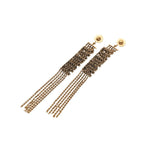 Dior Logo J'adior Earrings Gold Plated Rhinestone — view 2