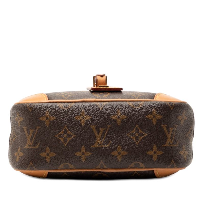 Louis Vuitton Monogram Deauville Mini Crossbody Shoulder Bag Pochette Brown — view 3