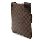 Louis Vuitton Damier Pochette Melville Crossbody Shoulder Bag Brown Leather — view 2