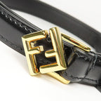 Fendi FF Diamond Belt 1.5 cm Black Cles — view 2