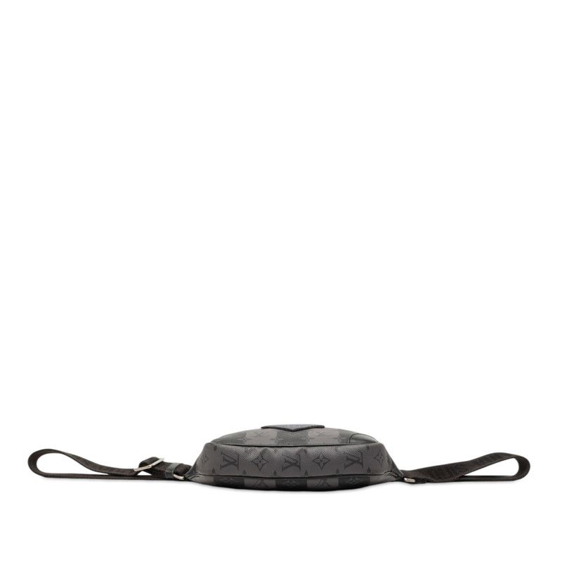 Louis Vuitton Monogram Stripe Eclipse Modular Sling Belt Bag Cross Black Gray — view 3