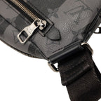 Louis Vuitton Monogram Stripe Eclipse Modular Sling Belt Bag Cross Black Gray — view 7