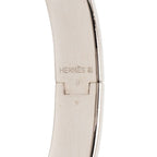 Hermes Click PM Bracelet Silver Black Metal Enamel — view 5