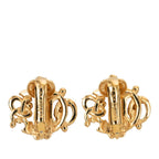 Dior Logo Earrings Gold Plated — view 2
