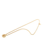 Dior Teardrop Logo Necklace Gold Plated Rhinestone — view 3