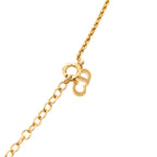 Dior CD Logo Heart Motif Pendant Necklace Gold Plated — view 5