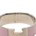Hermes Clic Clac PM Bracelet Silver Pink Metal Enamel — view 5