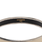 Hermes Enamel PM Bangle Silver Ivory Metal 1- Bracelet — view 4