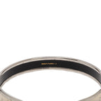 Hermes Enamel PM Bangle Silver Ivory Metal 1- Bracelet — view 5
